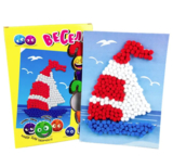 Набір для творчості Strateg Веселі помпони - Кораблик (30995) - Pampik - 2