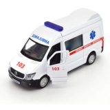 Автомодель TechnoDrive Mercedes Benz Sprinter Швидка допомога, 1:32, білий (250344U) - Pampik - 9