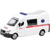 Автомодель TechnoDrive Mercedes Benz Sprinter Швидка допомога, 1:32, білий (250344U) - Pampik