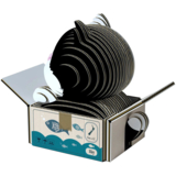 Збірна 3Д модель Eugy Зоопарк Кошеня чорно-біле (XEG-089) - Pampik - 3