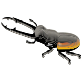 Збірна 3Д модель Eugy Зоопарк Жук-олень (XEG-114) - Pampik - 4