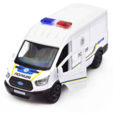 Автомодель TechnoDrive Ford Transit Van 2018 Поліція, 1:32, білий (250343U) - Pampik - 10