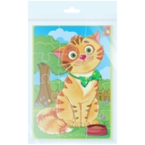 М'які пазли Vladi Toys Малюк зможе А5 "Кіт", 12 елементів (VT1103-91) - Pampik - 2