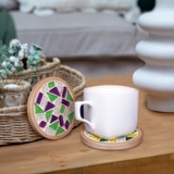 Скляна мозаїка Mosaaro Підставка для чашок кругла (MA1001) - Pampik - 4