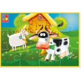 Мягкие пазлы Vladi Toys Малюк зможе А5 "Ферма", 12 элементов (VT1103-97) - Pampik