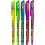 Уцінка. Набір ароматних гелевих ручок Scentos Неоновий коктейль, 5 кольорів (12264) - Pampik - 2