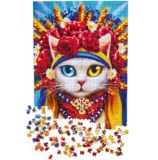 Пазли De.tail Біла кішка у вінку, 1000 елементів (DT1000-06) - Pampik - 2