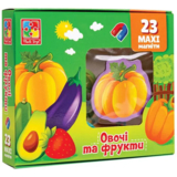 Набор магнитов Vladi Toys Овощи и фрукты, 23 шт. (VT3106-28) - Pampik