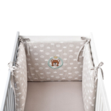 Защитный бортик в кроватку Papaella Корона, бежевый (08-13737) - Pampik - 5