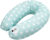 Подушка для беременных и кормления Papaella Звезды, 190х30 см, ментоловый (8-31885) - Pampik