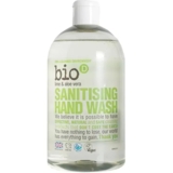 Органічне дезинфікуюче рідке мило Bio-D Sanitising Hand Wash Lime&Aloe Vera лайм та алое віра, 500 мл - Pampik