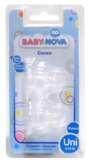 Силіконова соска Baby-Nova, кругла, для каші, 0+ міс., 2 шт. (3961160) - Pampik - 2