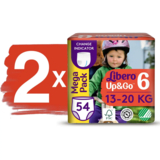 Набір підгузків-трусиків Libero Up&Go 6 (13-20 кг), 108 шт. (2 уп. по 54 шт.) - Pampik - 2