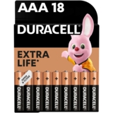 Пальчикові лужні батарейки Duracell 1,5 В AAA LR03/MN2400, 18 шт. (737056) - Pampik