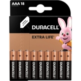 Пальчикові лужні батарейки Duracell 1,5 В AAA LR03/MN2400, 18 шт. (737056) - Pampik - 2