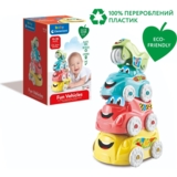 Іграшка-пірамідка, що розвиває Baby Clementoni Fun Vehicles (17111) - Pampik - 4