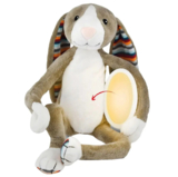 Мягкая игрушка Zazu Bо-Бо Зайчик с ночником, 19 см (ZA-BO-01) - Pampik