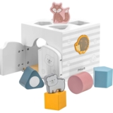 Дерев'яний сортер з брязкальцями Viga Toys PolarB Будиночок для звірят (44052) - Pampik - 2