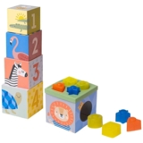 Розвиваючий сортер- пірамідка Taf Toys Саванна Кубики Африки (12725) - Pampik