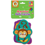 Магнитные бэби пазлы Vladi Toys Львенок и обезьянка, 8 элемнтов (VT3208-11) - Pampik - 2