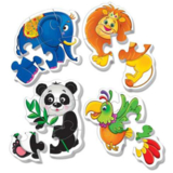 Бебі пазли Vladi Toys Зоопарк, 16 елементів (VT1106-85) - Pampik - 2