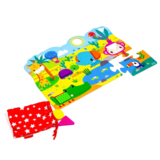 Пазли Vladi Toys Fisher-Price Maxi puzzle&Wooden pieces, укр. мова, 11 елементів (VT1100-01) - Pampik - 2