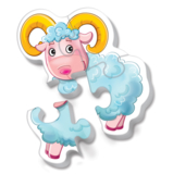 Бебі пазли Vladi Toys Ферма, 16 елементів (VT1106-86) - Pampik - 3