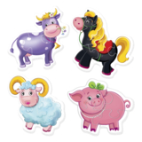 Бебі пазли Vladi Toys Ферма, 16 елементів (VT1106-86) - Pampik