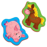 Магнітні бебі пазли Vladi Toys Конячка та порося, 8 елементів (VT3208-09) - Pampik