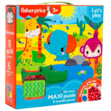 Пазли Vladi Toys Fisher-Price Maxi puzzle&Wooden pieces, укр. мова, 11 елементів (VT1100-01) - Pampik