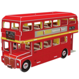 Пазл 3D CubicFun Автобус Double-decker, 66 элементов (S3018h) - Pampik - 2