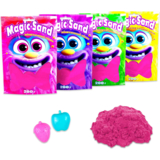 Кінетичний пісок Strateg Magic sand, рожевий, 200 г (39401-8) - Pampik - 3