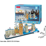 Пазл 3D CubicFun City Line London, 107 елементів (MC253h) - Pampik - 4