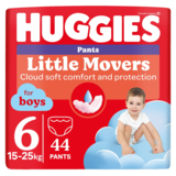 Підгузки-трусики для хлопчиків Huggies Little Movers Pants 6 (15-25 кг), 44 шт. - Pampik