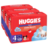 Подгузники-трусики для мальчиков Huggies Little Movers Pants 4 (9-14 кг), 108 шт. - Pampik - 3