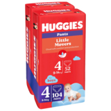 Набор подгузников-трусиков для мальчиков Huggies Little Movers Pants 4 (9-14 кг), 104 шт. (2 уп. по 52 шт.) - Pampik - 3