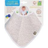 Непромокальний слинявчик-бандана Еко Пупс Jersey Abso, меланж, 25х20 см (WBBJA015) - Pampik