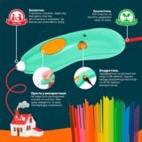 3D-ручка 3Doodler Start Plus Креатив, базовий набір, 72 стрижня (SPLUS) - Pampik - 8