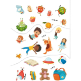 Набір наліпок. Перші розвивальні наліпки. Будь здоровим, 41 шт. - Pampik - 4