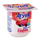 Сирок Агуня Малина-чорна смородина-шипшина 3,9%, 90г - Pampik