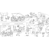 Віммельбух-розмальовка Зоопарк! - Каролін Гертлер (9786177395057) - Pampik - 4