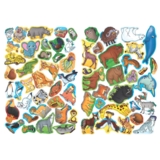 Велика книжка. Розвивальні наліпки + Розумнi завдання. Дикі тварини (F00014813) - Pampik - 4