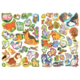 Велика книжка. Розвивальні наліпки + Розумнi завдання. Свійські тварини (F00014817) - Pampik - 4