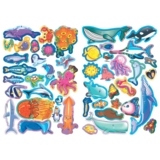 Велика книжка. Розвивальні наліпки + Розумнi завдання. Морські мешканці (F00015539) - Pampik - 4