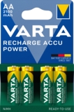 Аккумулятор Varta ACCU AA 2100mAh Bli 4 (ready 2 use), 4 шт. (56706101404) - Pampik