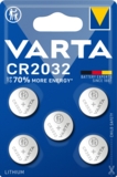 Батарейка Varta CR 2032 Bli 5 Lithium, 3-6 V, 5 шт. (6032101415) - Pampik