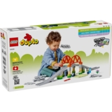 Конструктор LEGO DUPLO Додатковий набір. Залізничний міст та колії, 42 деталі (10426) - Pampik - 8