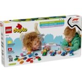 Конструктор LEGO DUPLO Town Гоночні машини та пілоти команди F1, 70 деталей (10445) - Pampik - 12