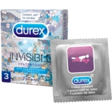Презервативи Durex №3 Invisible Молодіжна колекція, латексні, з силіконовою змазкою, ультратонкі, 3 шт. - Pampik