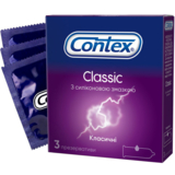 Презервативи Contex Classic, латексні, з силіконовою змазкою, класичні, 3 шт. - Pampik